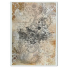 Rusty bird vintage decoupage