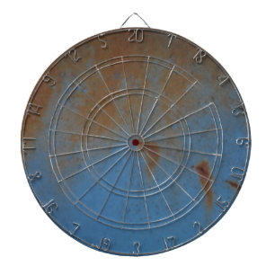 Rusty Blue background Dartboard
