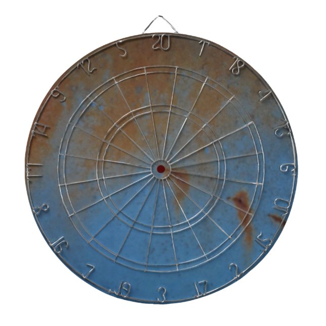 Rusty Blue background Dartboard (Front)