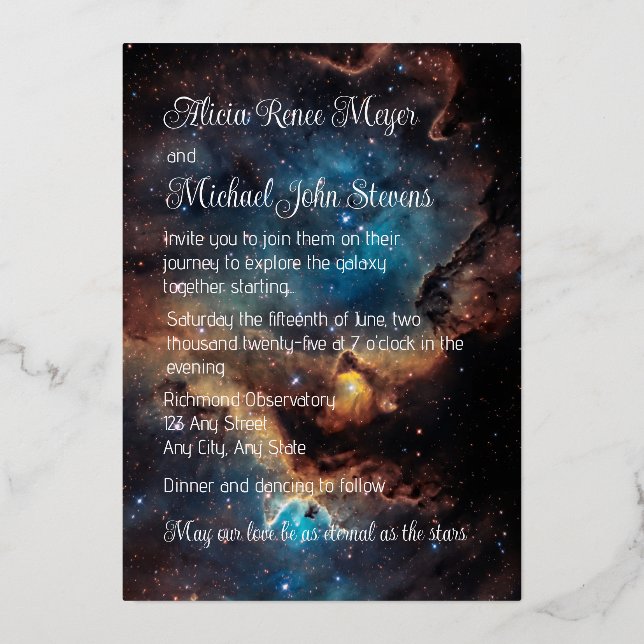 Rusty Blue Cloud Nebula Gold (Back)