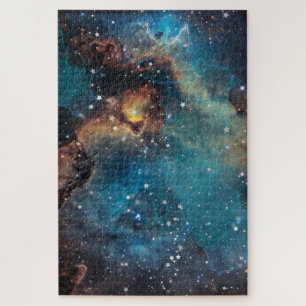 Rusty Blue Cloud Nebula Jigsaw Puzzle