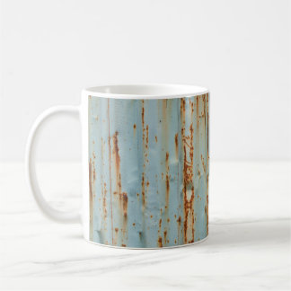 Rusty Blue Painted Metal Texture Coffee Mug