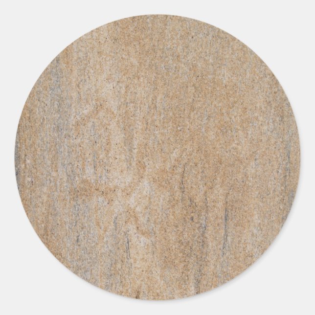 Rusty Brown Marble Round Sticker (Front)