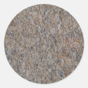 Rusty Brown Marble Round Sticker