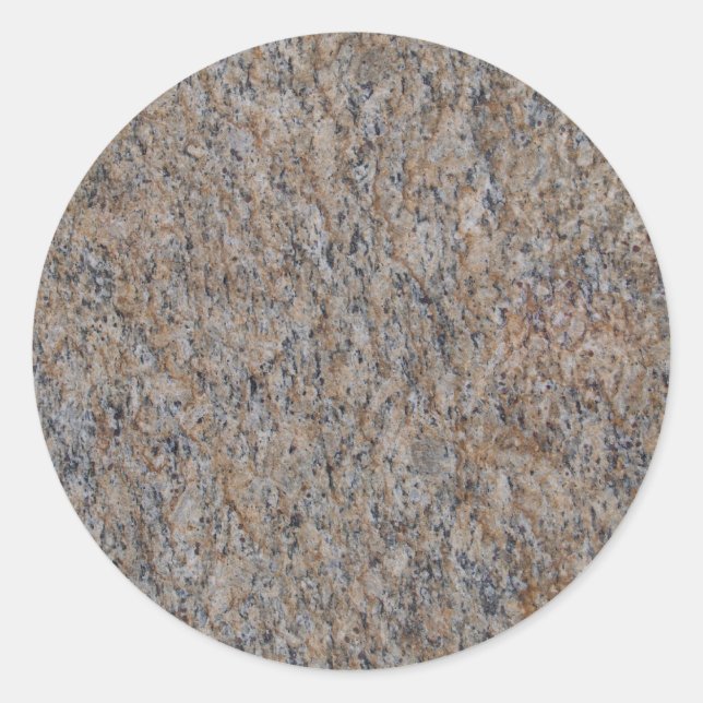 Rusty Brown Marble Round Sticker (Front)
