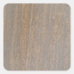 Rusty Brown Marble Square Sticker