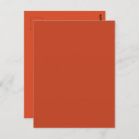 Rusty Burnt Pumpkin Solid Colour