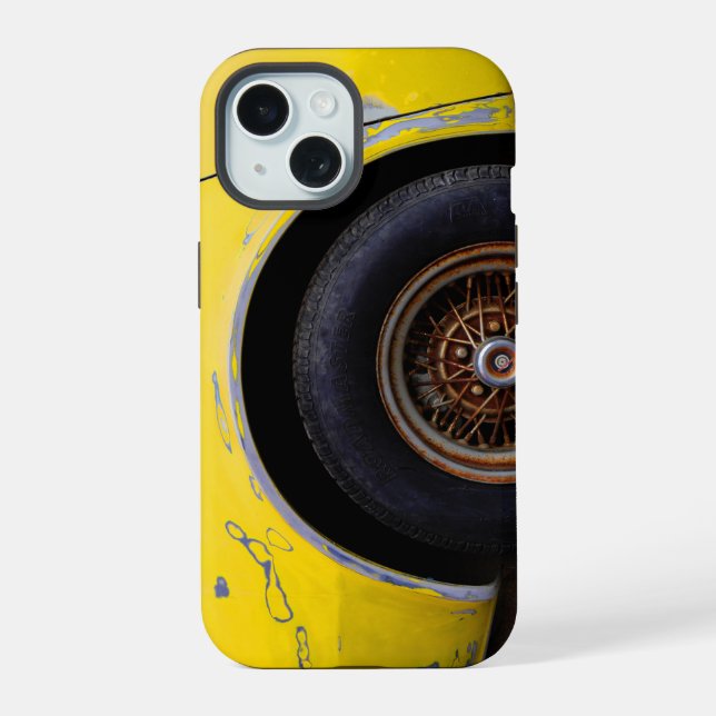 Rusty Car iPhone 15 Case (Back)