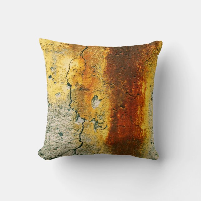 Rusty Concrete Urban Grunge Cushion (Front)