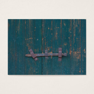 Rusty Door Latch On Green Door