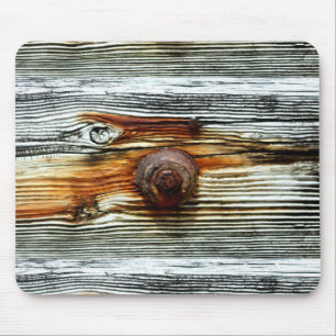 rusty driftwood boards mouse pad