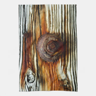 rusty driftwood grey board tea towel