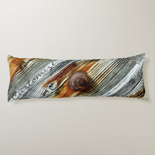 rusty driftwood grey Thunder_Cove boards Body Cushion