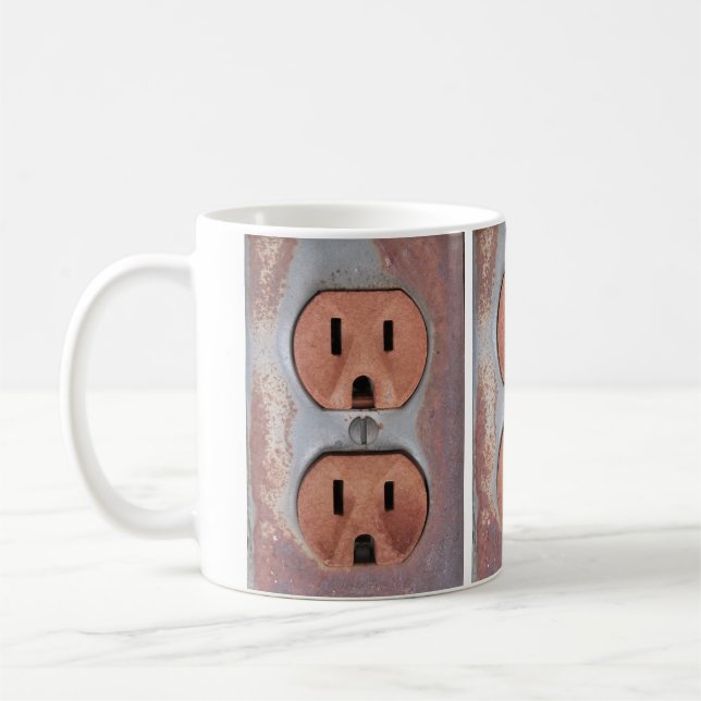 Rusty Electrical Outlets Coffee Mug (Left)