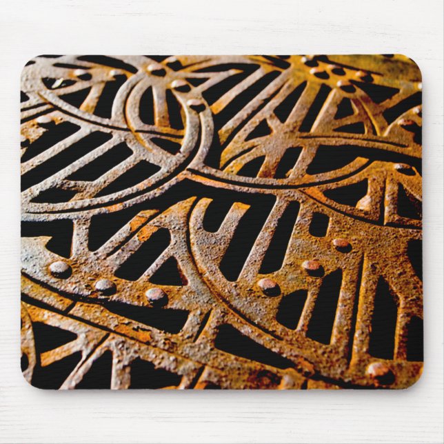 Rusty Grate Mouse Pad (Front)