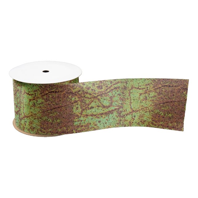 Rusty green look satin ribbon (Spool)