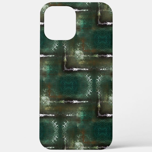 Rusty greenish flowery marked by occluded pipes th Case-Mate iPhone case (Back)