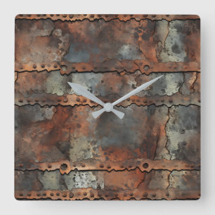 Rusty Iron Wall Clock