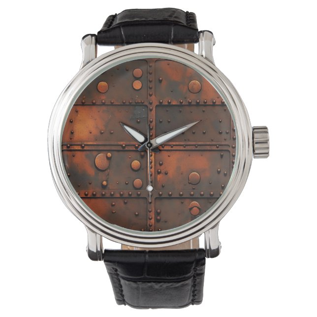 Rusty Iron Wall Clock Watch (Front)