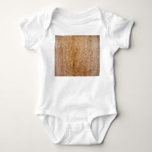 Rusty iron wall, texture detail. baby bodysuit