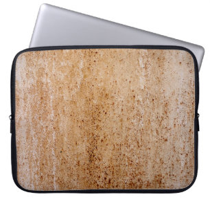 Rusty iron wall, texture detail. laptop sleeve