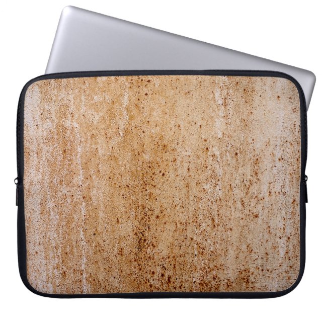 Rusty iron wall, texture detail. laptop sleeve (Front)