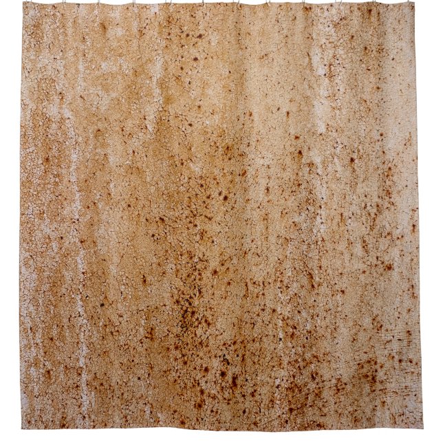 Rusty iron wall, texture detail. shower curtain (Front)