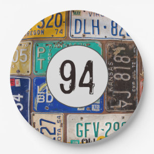 Rusty License Plates 94th Birthday
