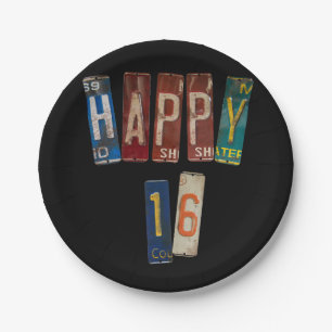 rusty license plates for 16th birthday