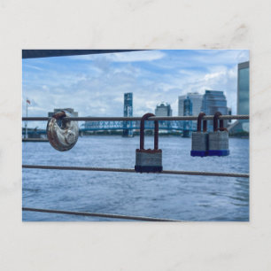 Rusty Love Locks Postcard