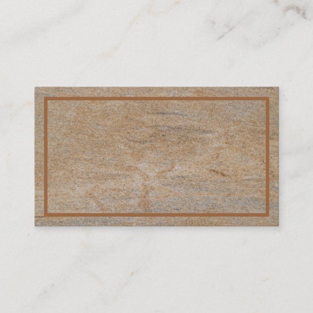 Rusty Marble Textured Business Card (Front)