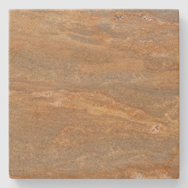 Rusty Marbled Spotted Square Stone Coaster (Front)