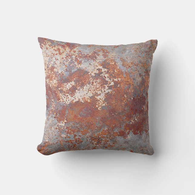 Rusty metal background cushion (Front)