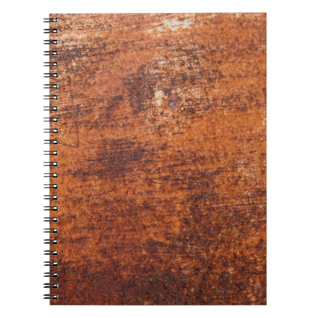 Rusty metal background notebook (Front)