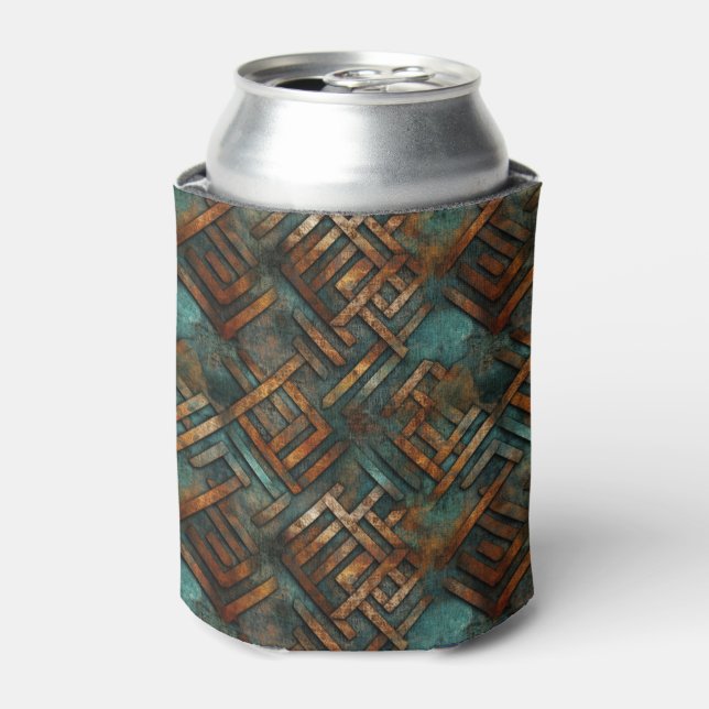 Rusty Metal Can Cooler (Can Front)