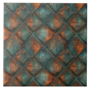 Rusty Metal Ceramic Tile