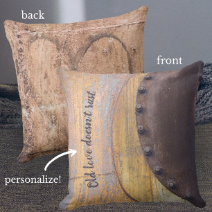 Rusty metal customisable  cushion
