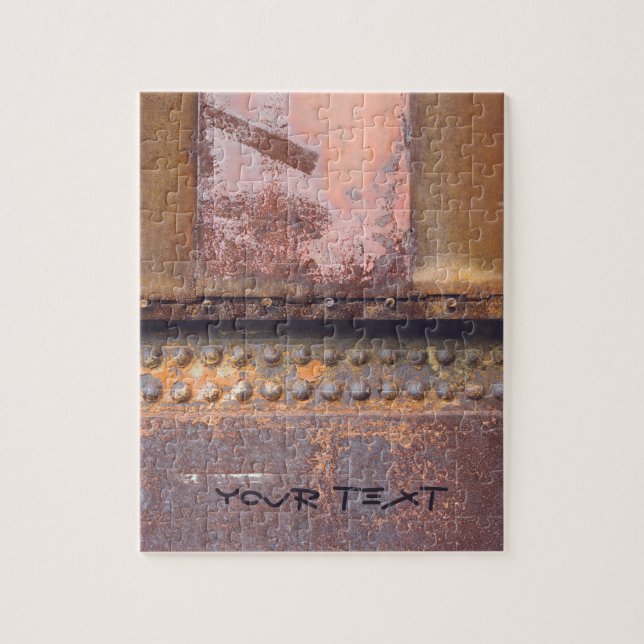 Rusty metal customisable  jigsaw puzzle (Vertical)