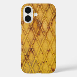 Rusty Metal Diamond Pattern iPhone 16 Case