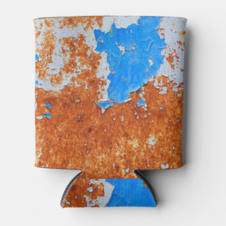 Rusty Metal: Grunge Textures Pattern Can Cooler