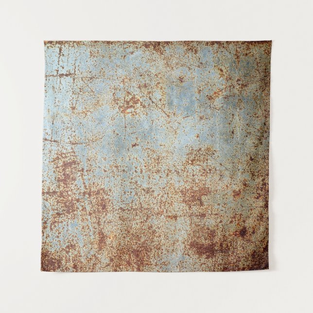 Rusty metal panel, textured background tapestry (Front)