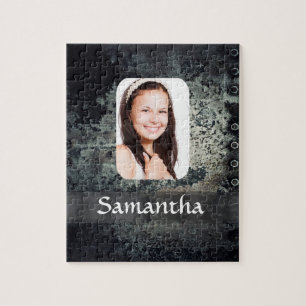 Rusty metal photo template jigsaw puzzle