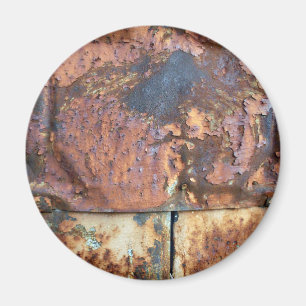 Rusty Metal Siding Old Industrial Building Magnet