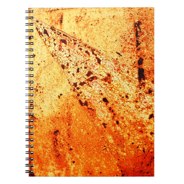 Rusty metal surfaceabstract, aging, home decor, bu notebook (Front)