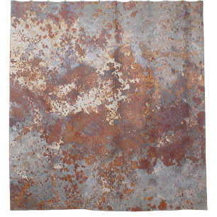 Rusty Metal Texture Background Shower Curtain