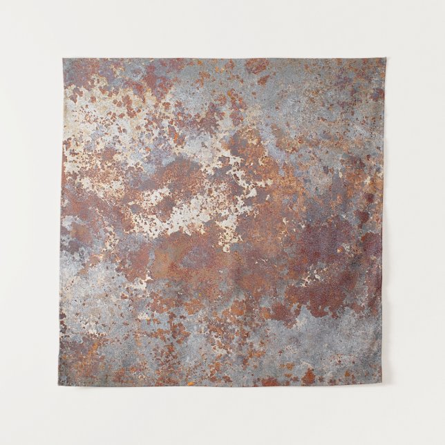 Rusty Metal Texture Background Tapestry (Front)