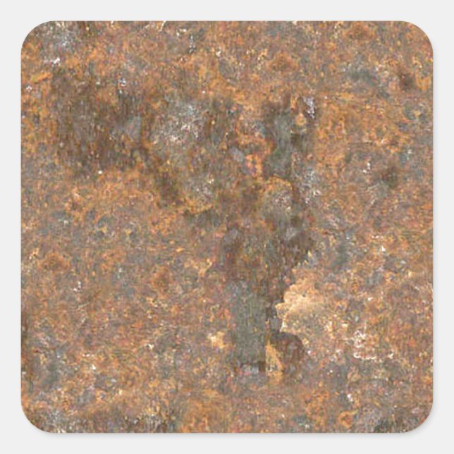 Rusty Metal Texture Square Sticker (Front)