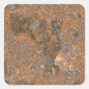 Rusty Metal Texture Square Sticker