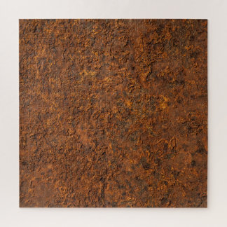 Rusty Metal: Textured Iron Aesthetics. Jigsaw Puzzle