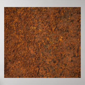 Rusty Metal: Textured Iron Aesthetics. Poster